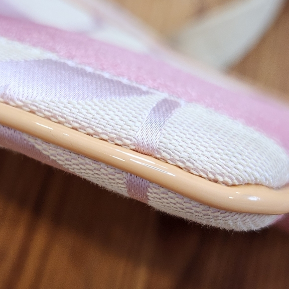 Coach Pink and Cream Crossbody Bag with Leather Trim - Picture 15 of 16